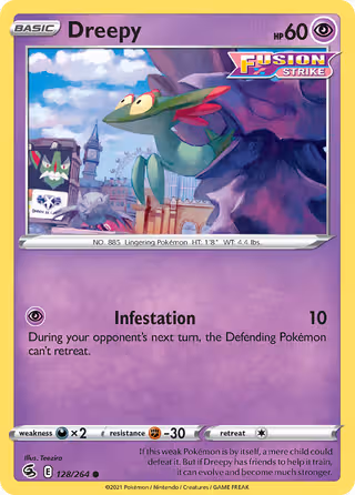 Dreepy 128/264 Pokemon card