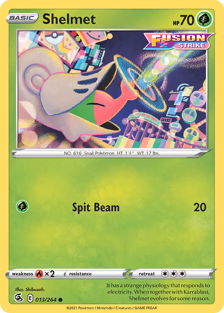 Shelmet 13/264 Pokemon card