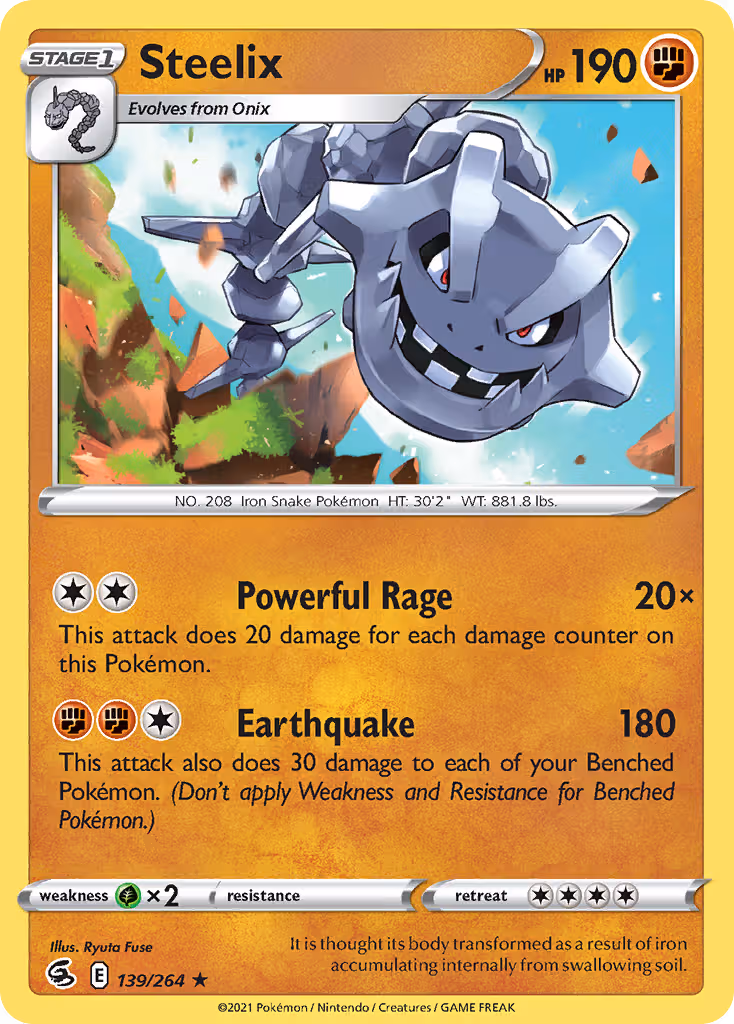 Steelix 139/264 Pokemon card