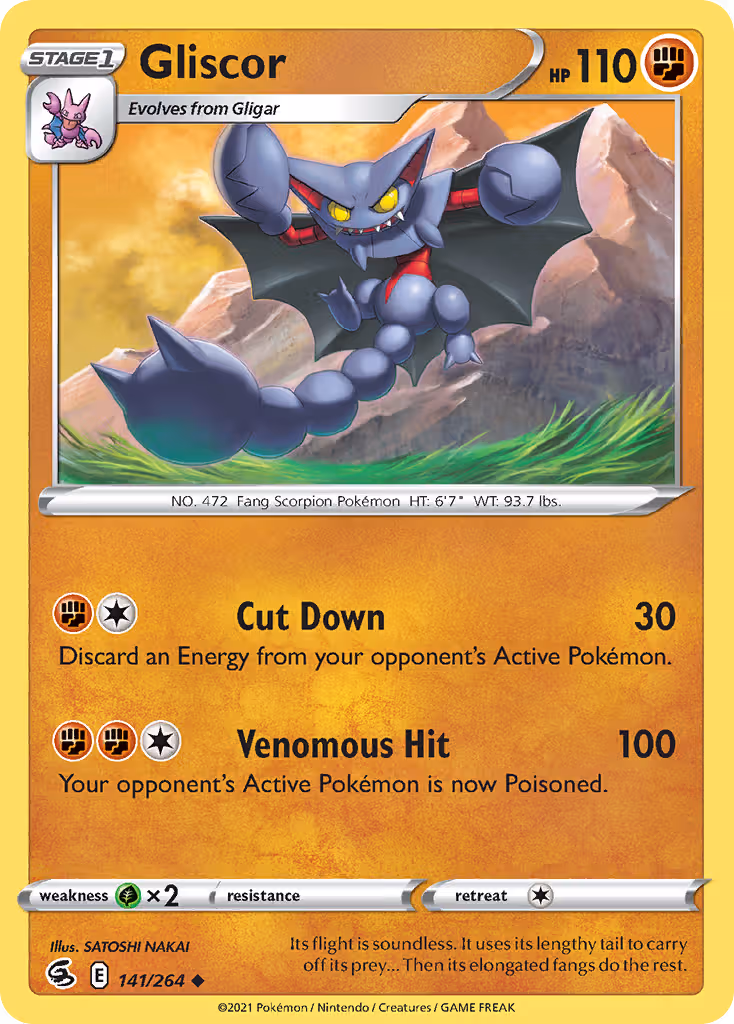 Gliscor 141/264 Pokemon card