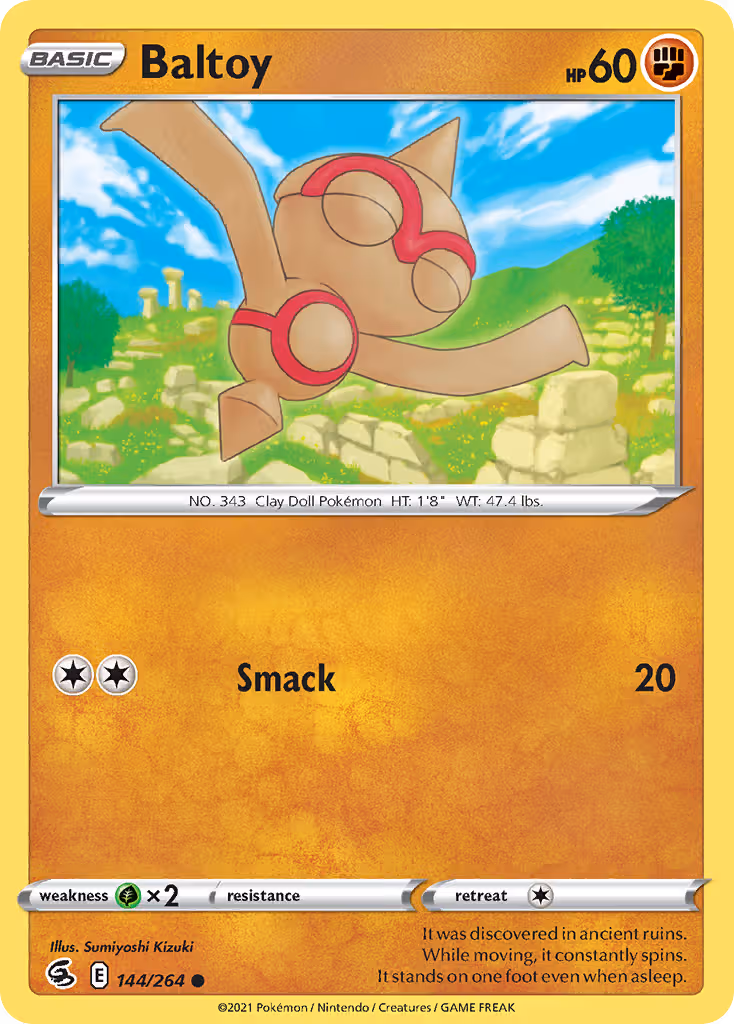 Baltoy 144/264 Pokemon card