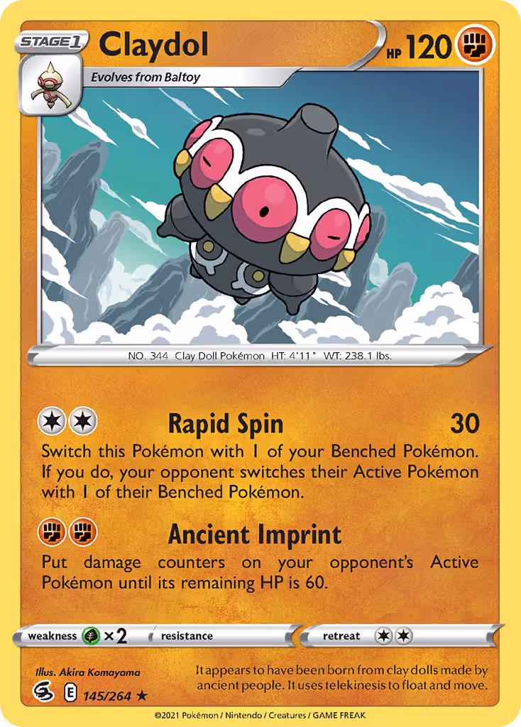 Claydol 145/264 Pokemon card