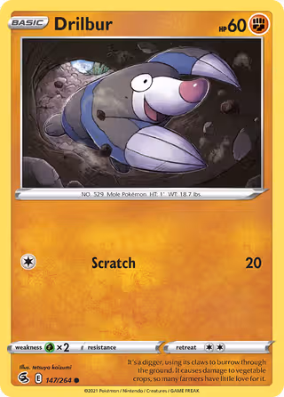 Drilbur 147/264 Pokemon card