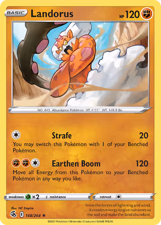Landorus 148/264 Pokemon card