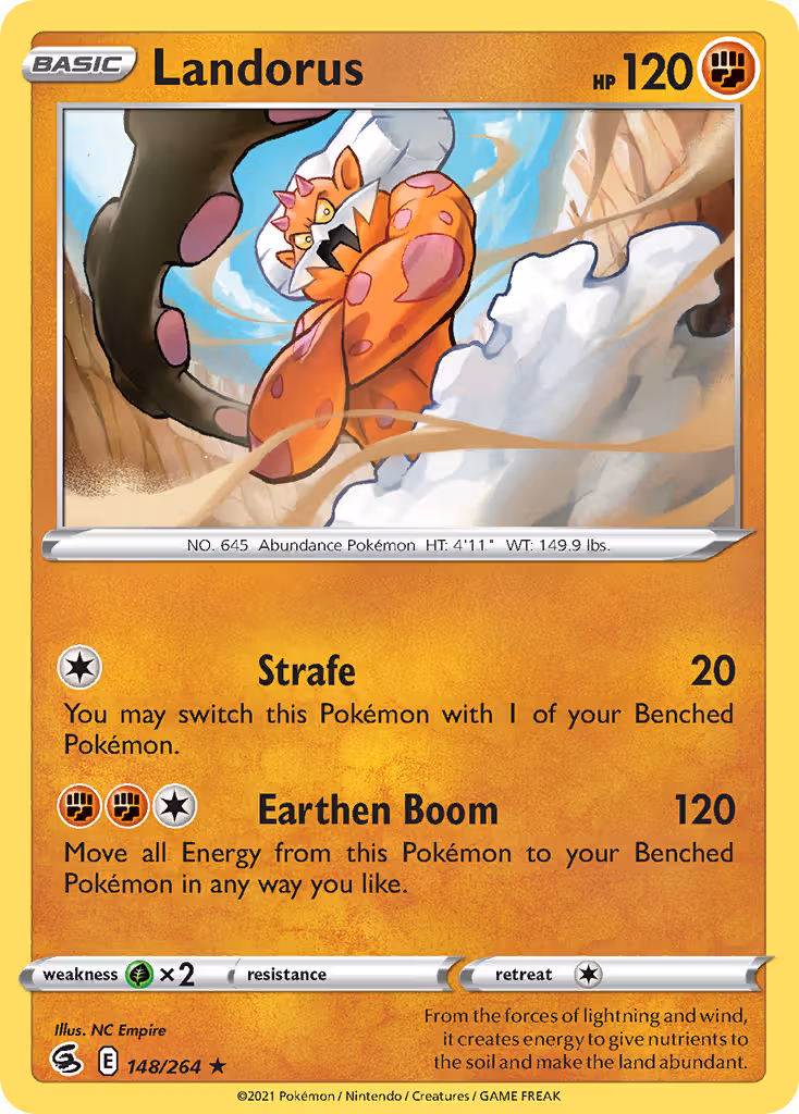 Landorus 148/264 Pokemon card