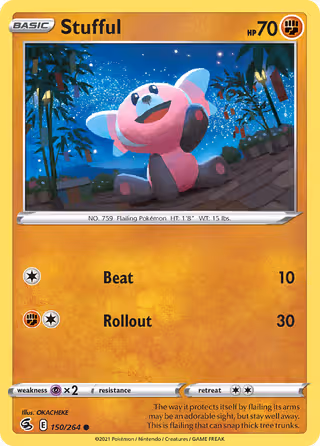 Stufful 150/264 Pokemon card