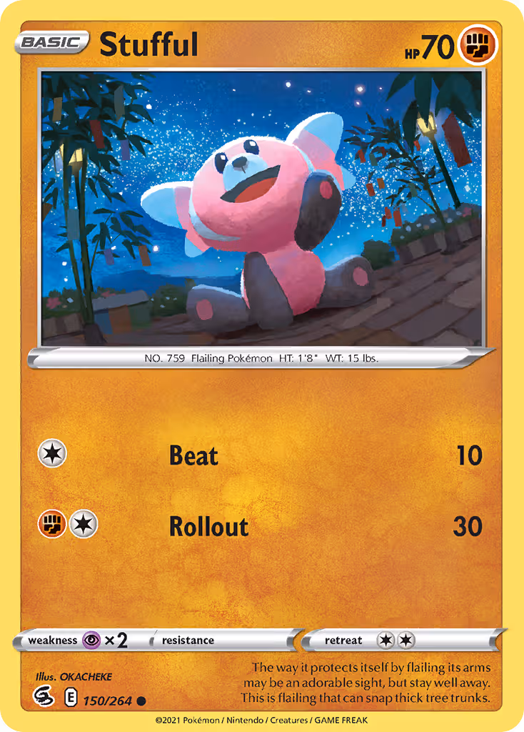 Stufful 150/264 Pokemon card