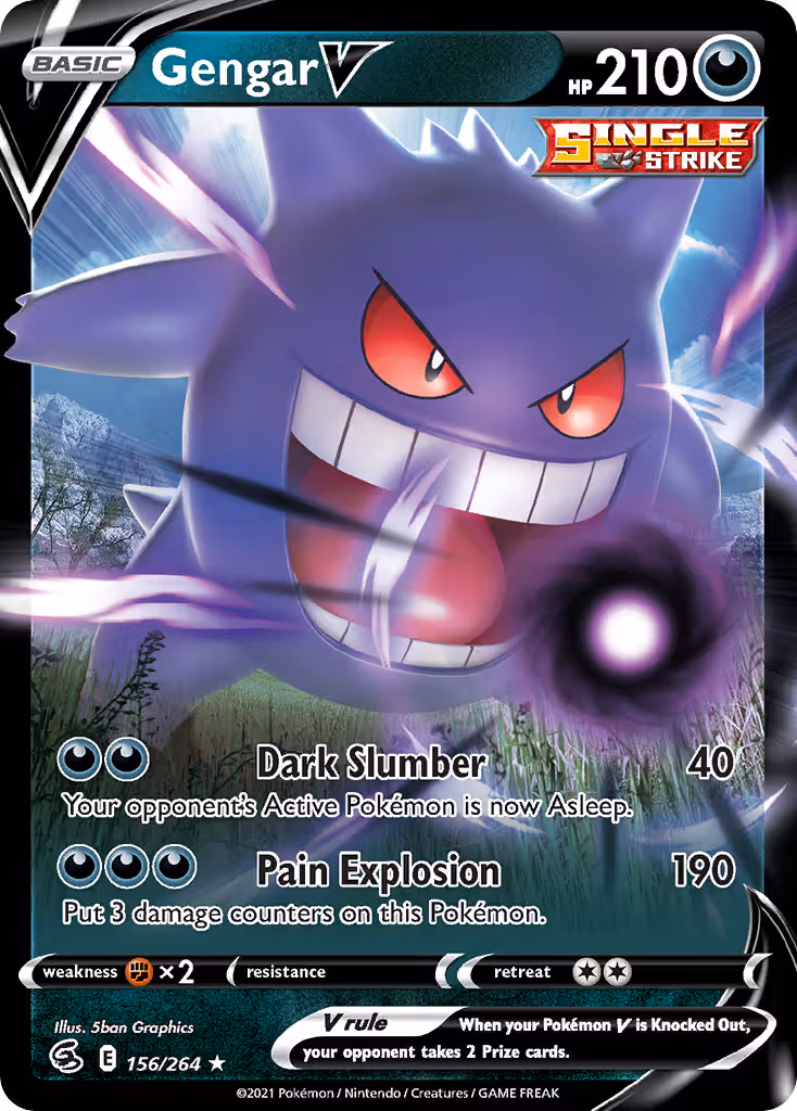 Gengar V 156/264 Pokemon card