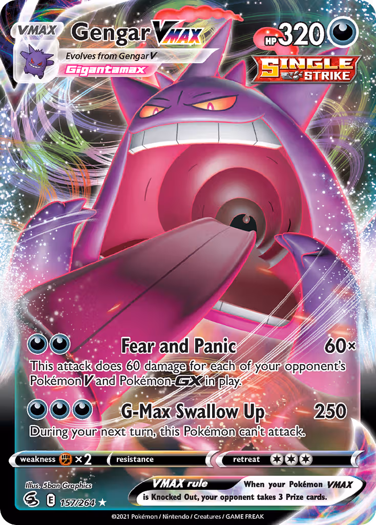 Gengar VMAX 157/264 Pokemon card