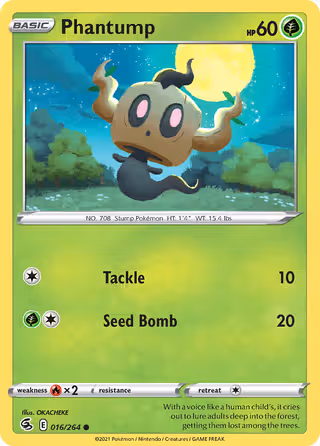 Phantump 16/264 Pokemon card