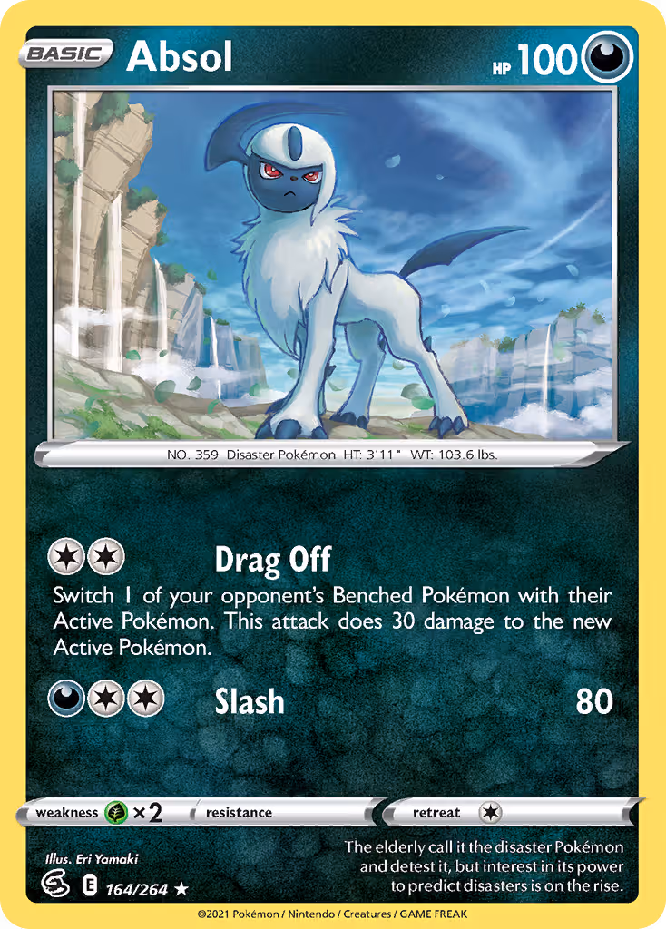 Absol 164/264 Pokemon card