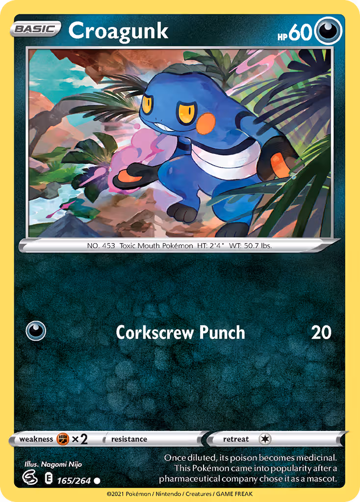 Croagunk 165/264 Pokemon card