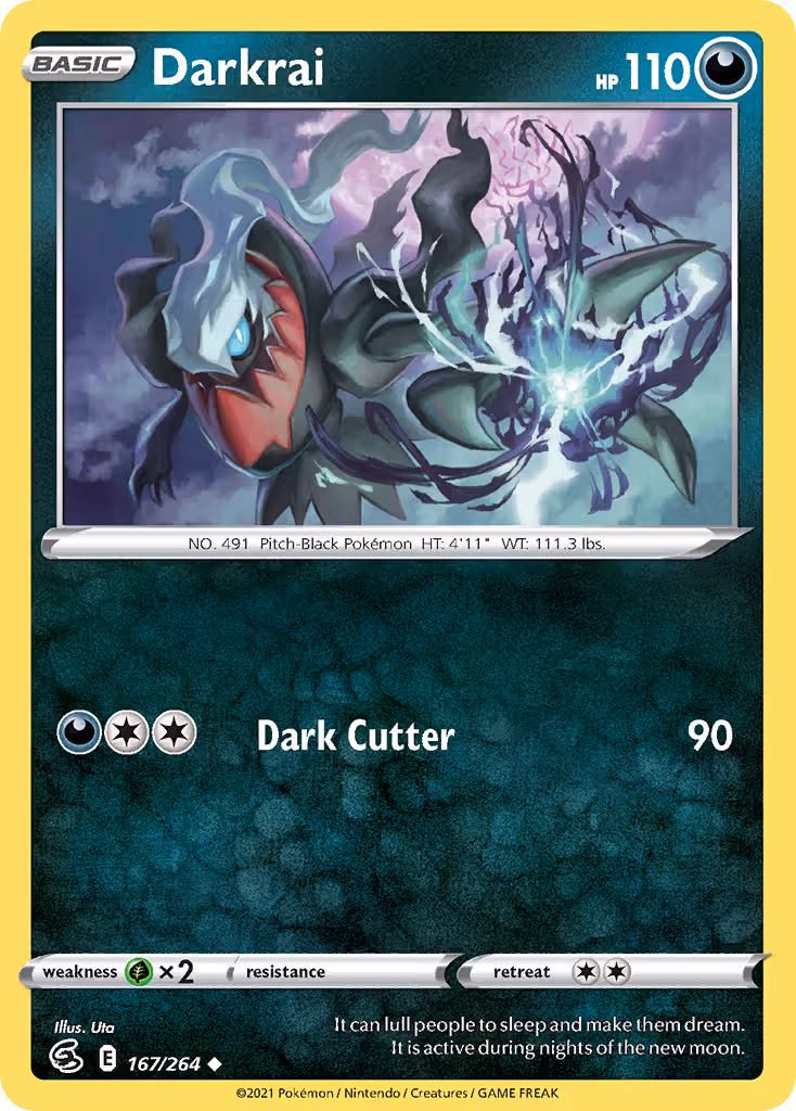 Darkrai 167/264 Pokemon card