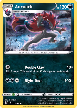 Zoroark 171/264 Pokemon card