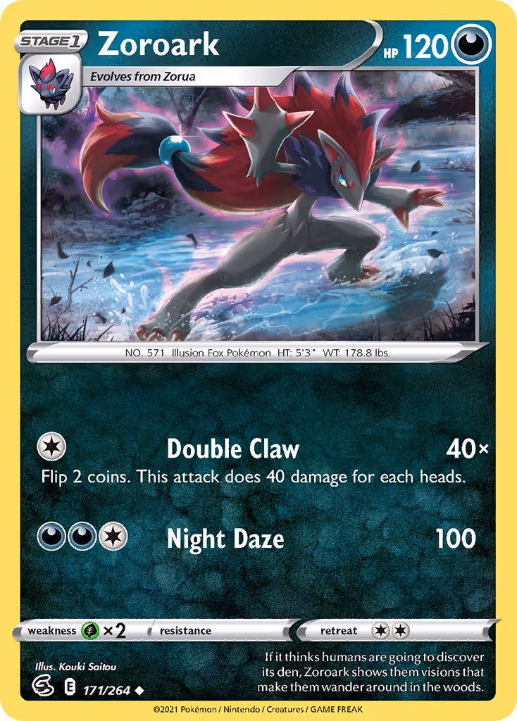 Zoroark 171/264 Pokemon card