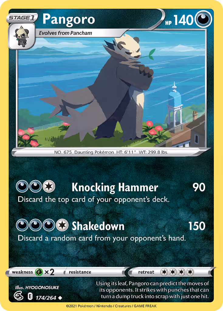 Pangoro 174/264 Pokemon card