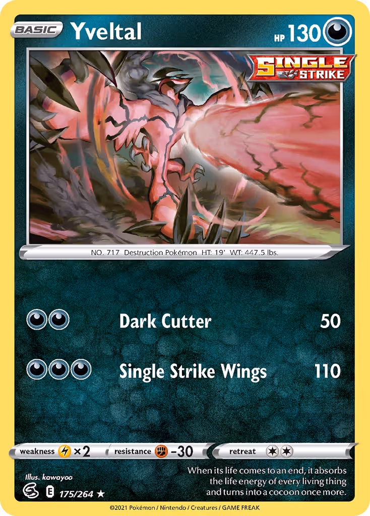Yveltal 175/264 Pokemon card