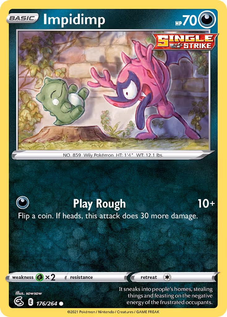 Impidimp 176/264 Pokemon card