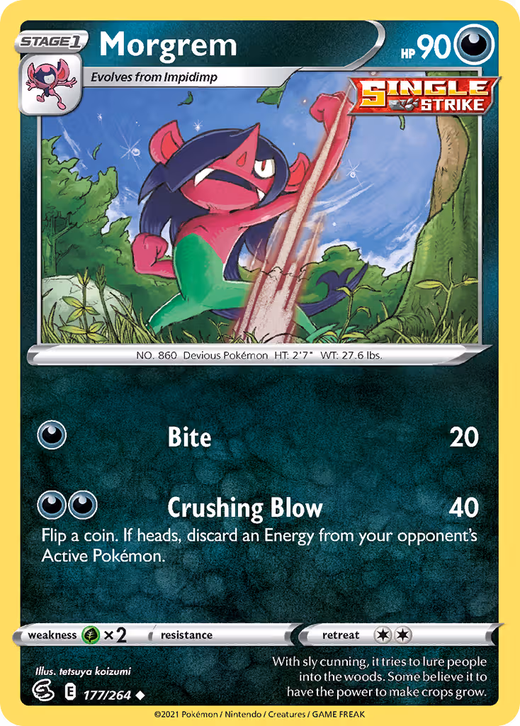 Morgrem 177/264 Pokemon card