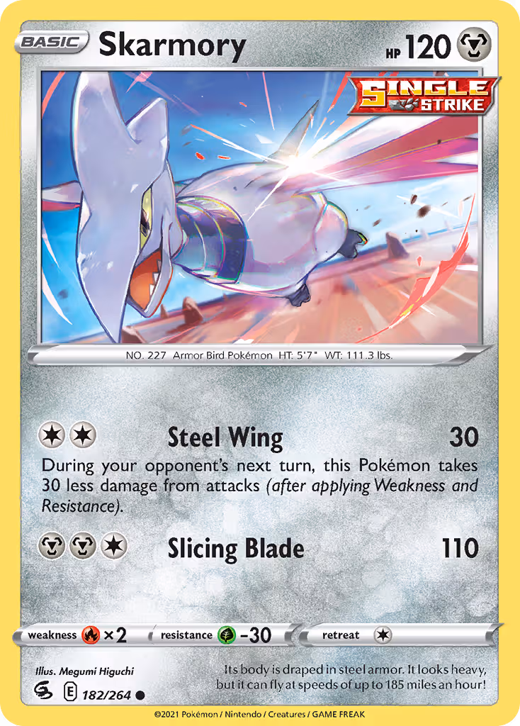 Skarmory 182/264 Pokemon card