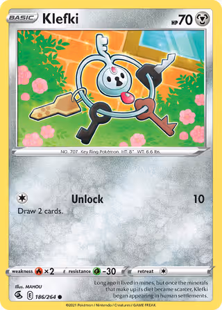 Klefki 186/264 Pokemon card