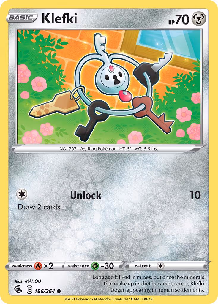 Klefki 186/264 Pokemon card