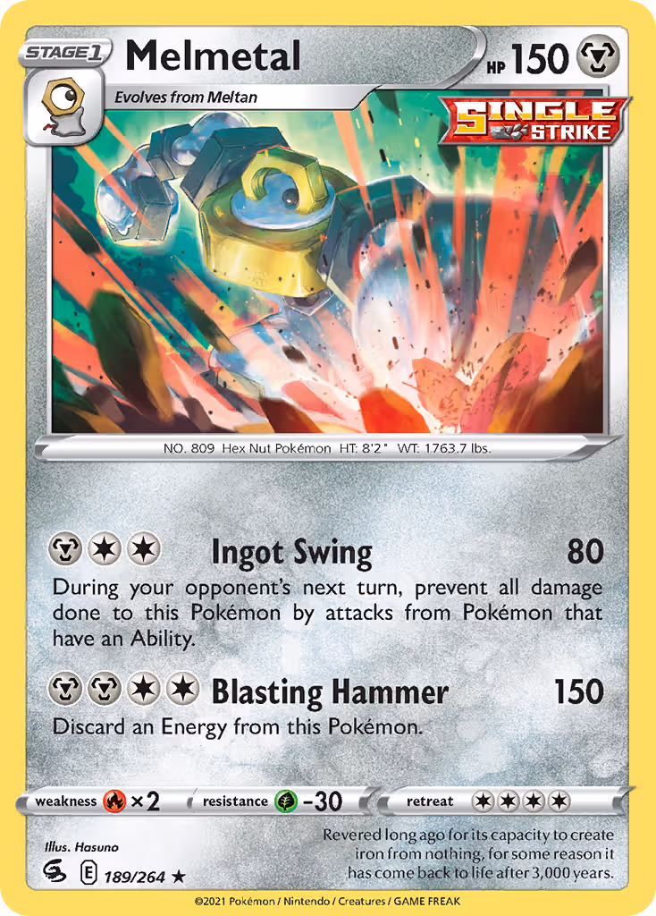 Melmetal 189/264 Pokemon card