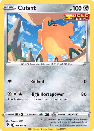 Cufant 191/264 Pokemon card