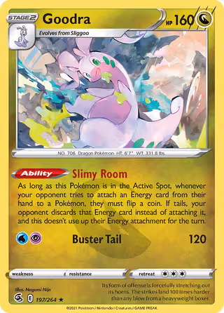 Goodra 197/264 Pokemon card