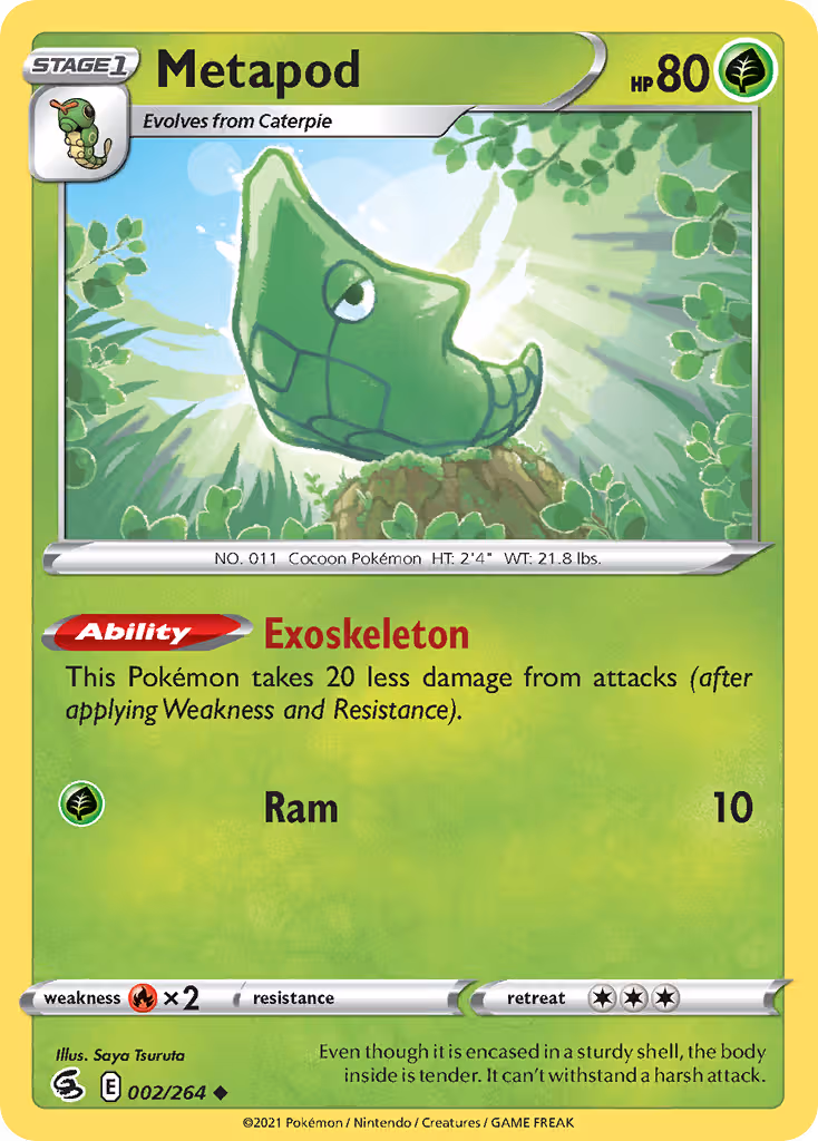 Metapod 2/264 Pokemon card