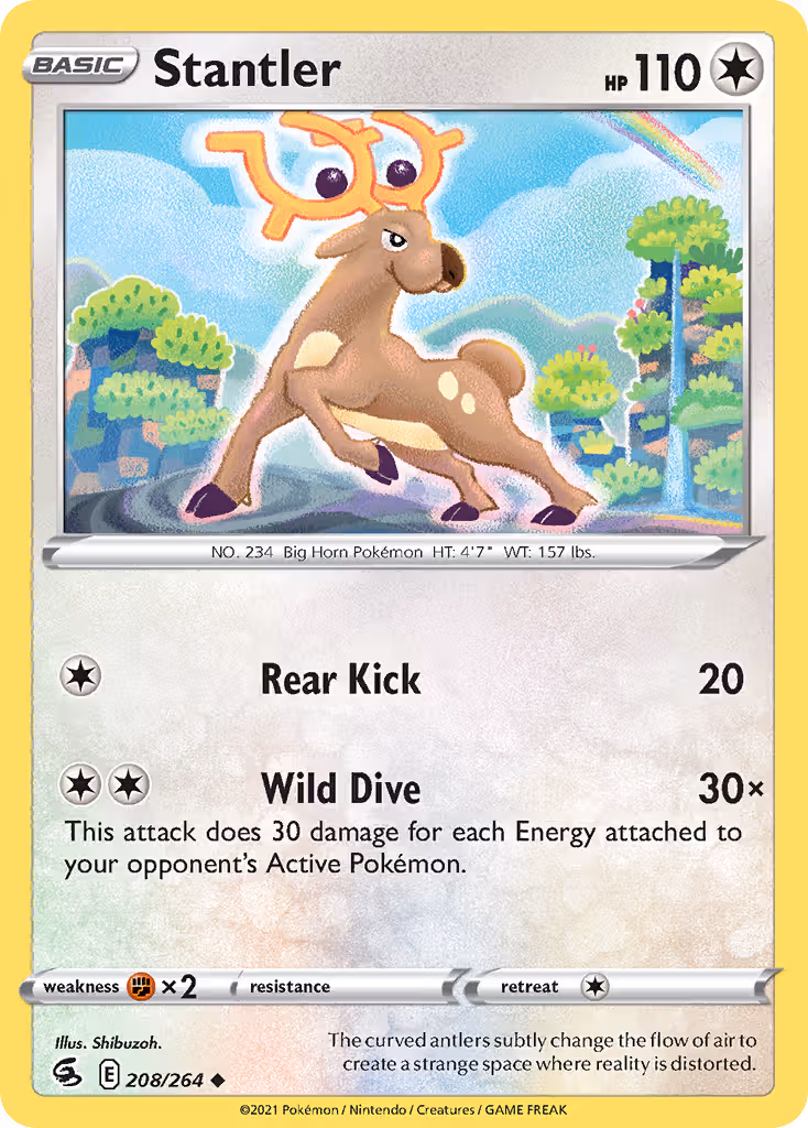 Stantler 208/264 Pokemon card