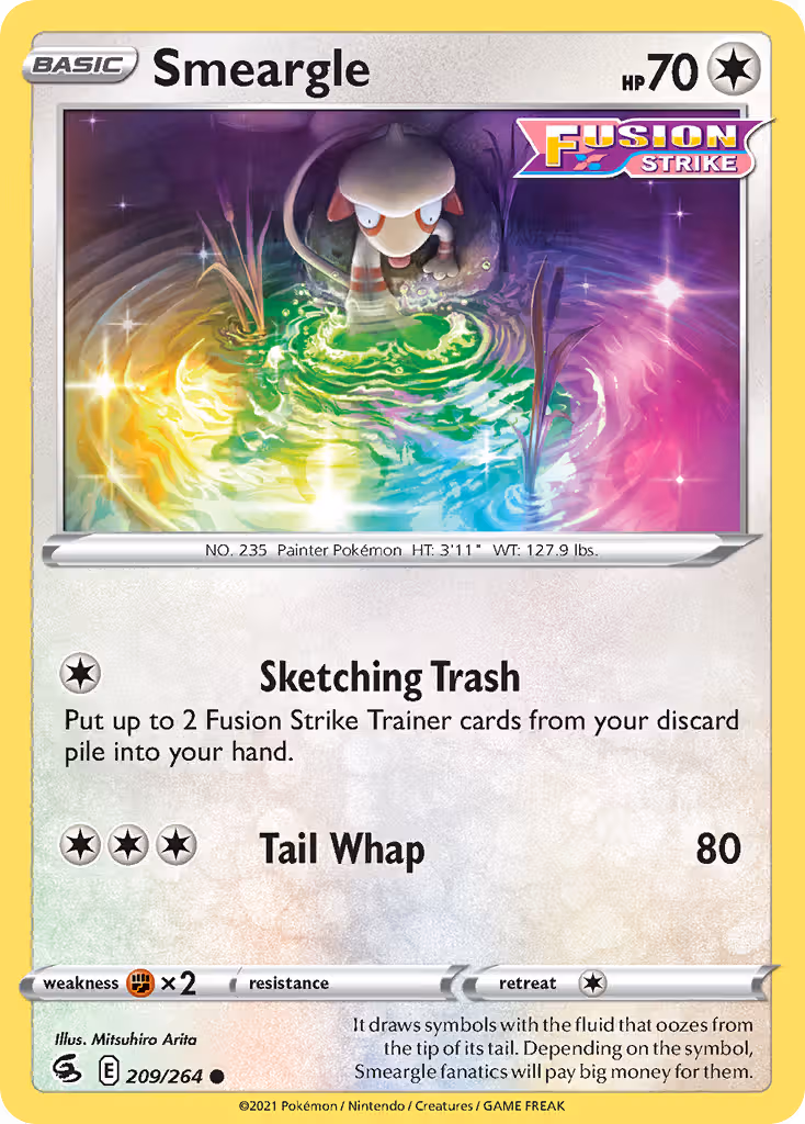 Smeargle 209/264 Pokemon card
