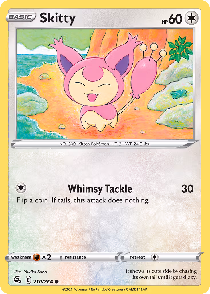 Skitty 210/264 Pokemon card