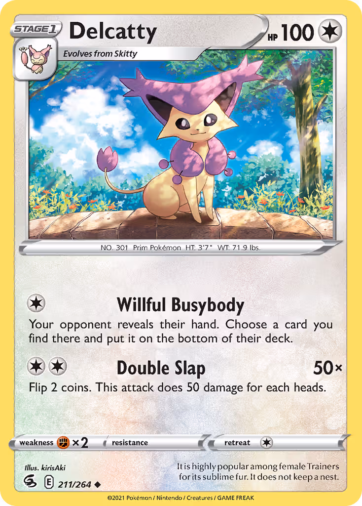 Delcatty 211/264 Pokemon card