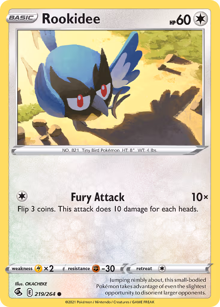 Rookidee 219/264 Pokemon card