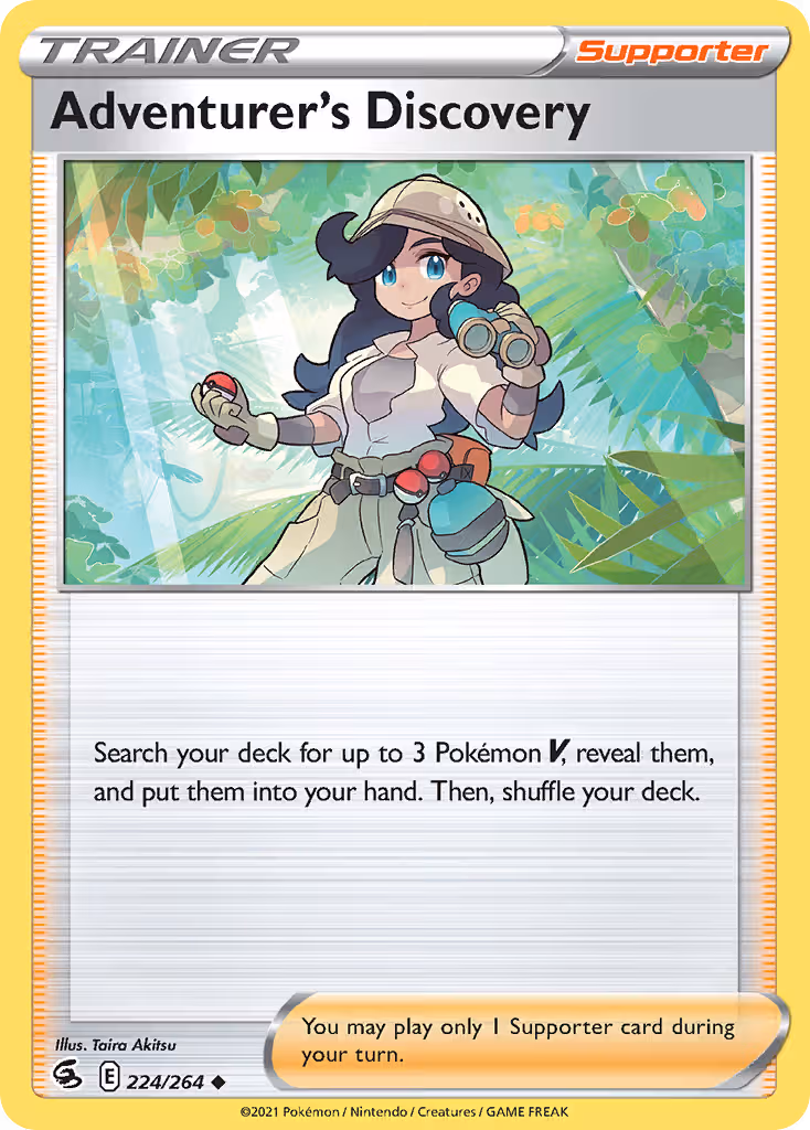 Adventurer's Discovery 224/264 Pokemon card