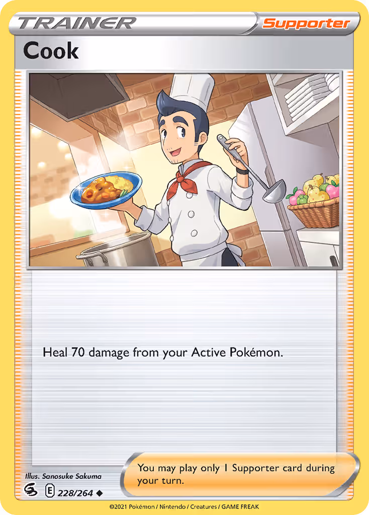 Cook 228/264 Pokemon card