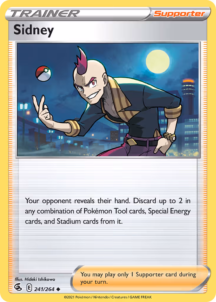 Sidney 241/264 Pokemon card
