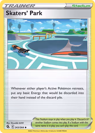 Skaters' Park 242/264 Pokemon card