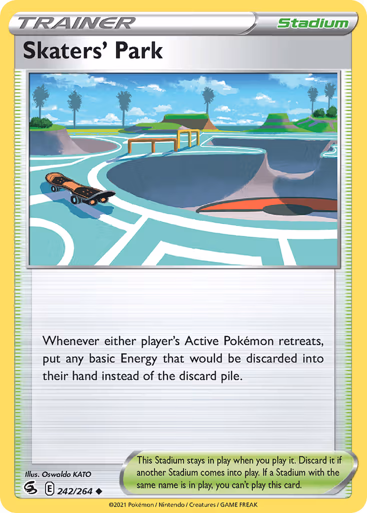 Skaters' Park 242/264 Pokemon card