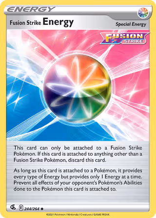 Fusion Strike Energy 244/264 Pokemon card