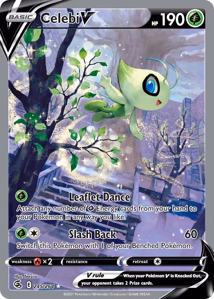 Celebi V 245/264 Pokemon card