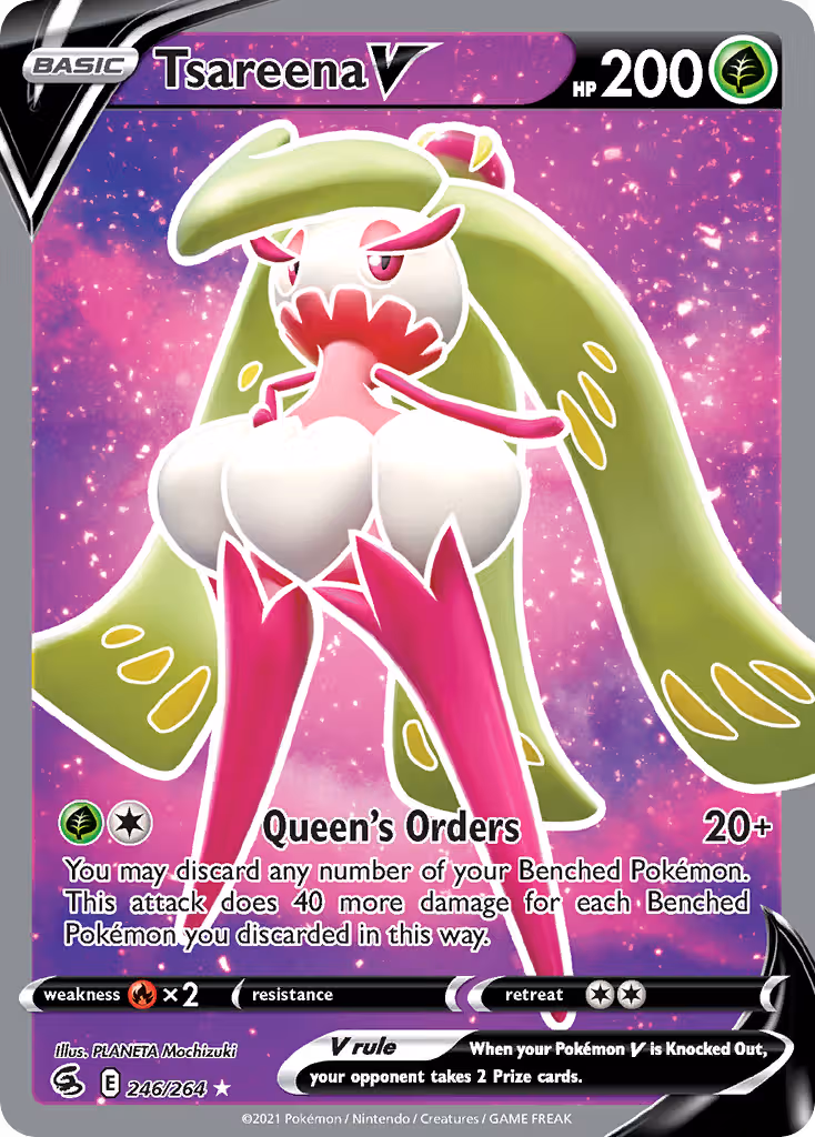 Tsareena V 246/264 Pokemon card