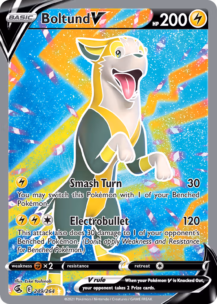 Boltund V 249/264 Pokemon card