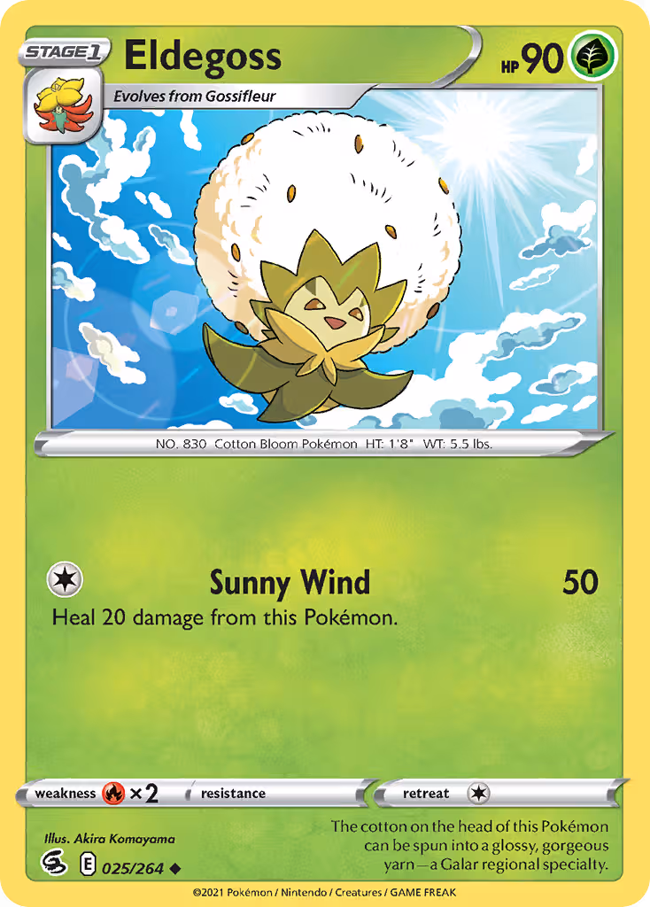 Eldegoss 25/264 Pokemon card