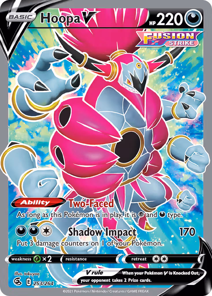 Hoopa V 253/264 Pokemon card