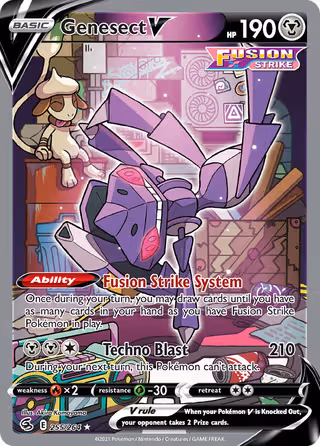 Genesect V 255/264 Pokemon card