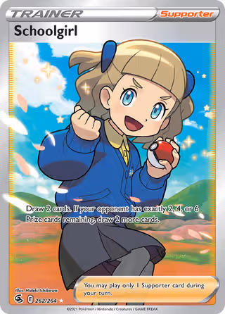 Schoolgirl 262/264 Pokemon card