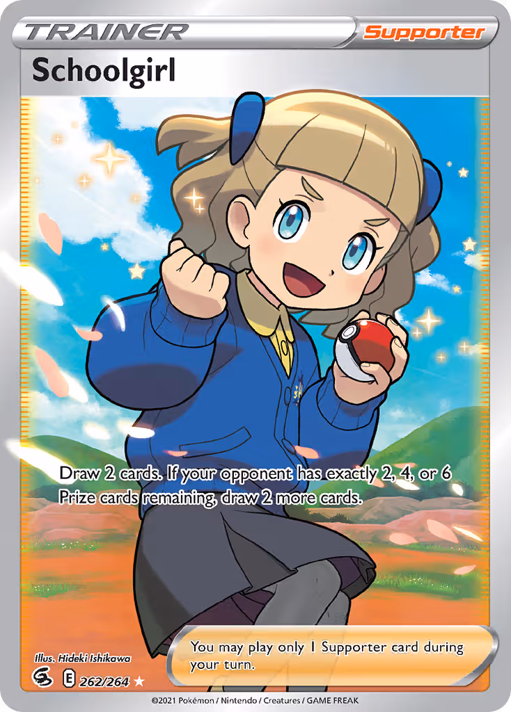 Schoolgirl 262/264 Pokemon card