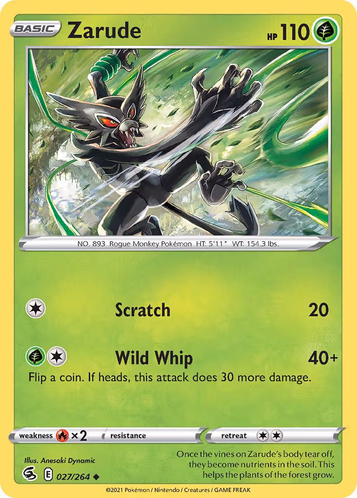 Zarude 27/264 Pokemon card